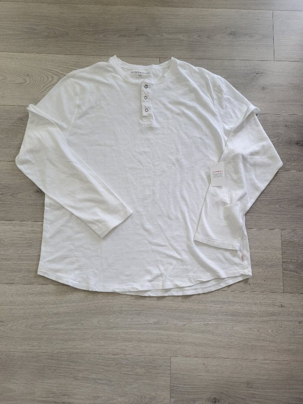 NWT White Henley